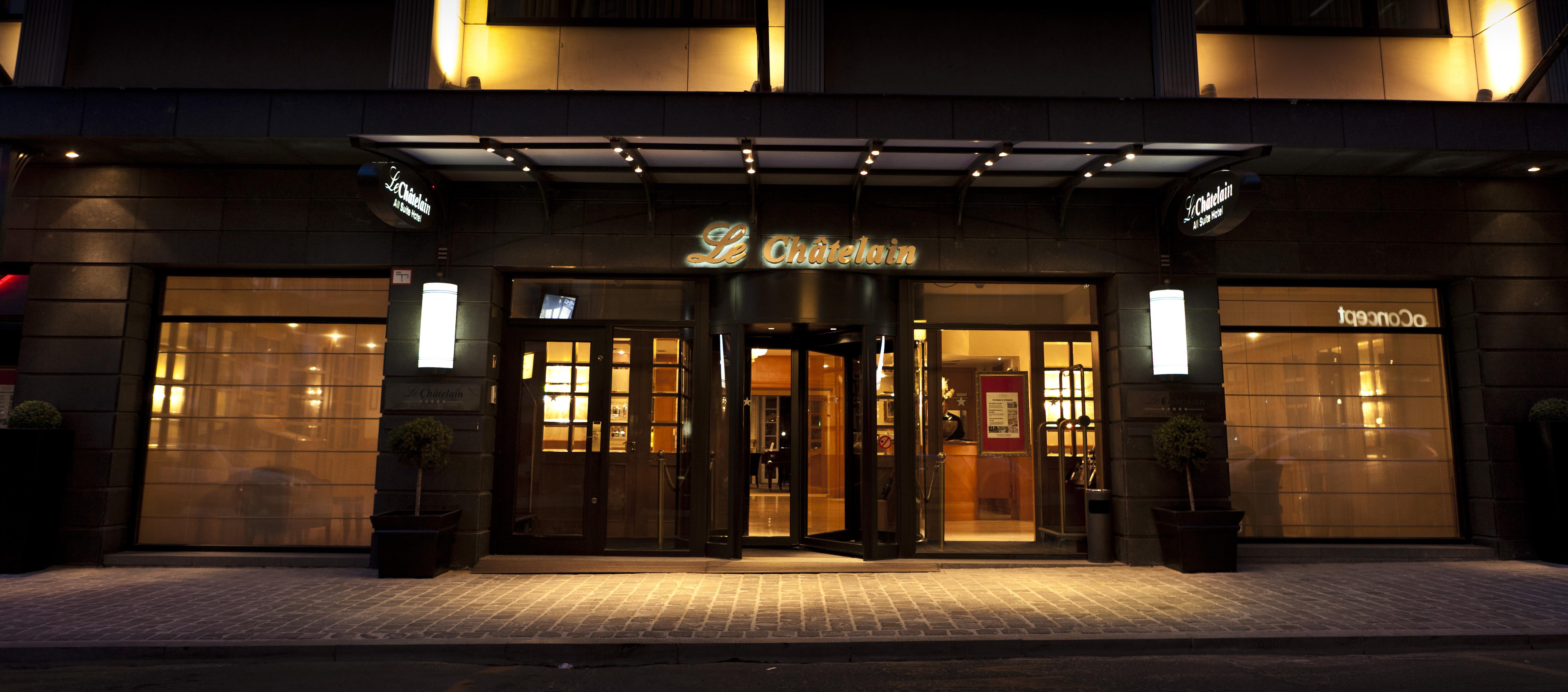 Hotel Le Chatelain Brussels Ngoại thất bức ảnh Entrance of the hotel